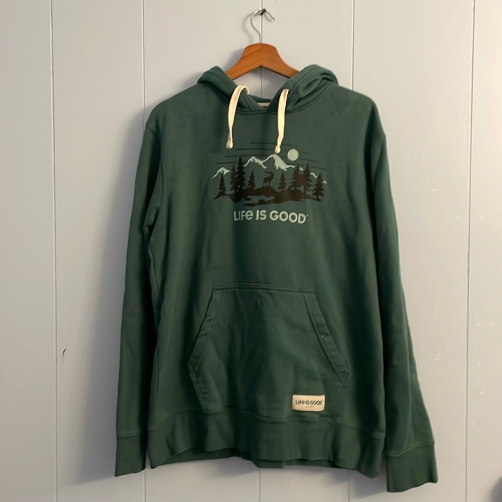 Life is Good hoodie, size medium